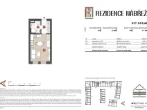 Prodej bytu 1+kk, Brandýs nad Labem-Stará Boleslav - Stará Boleslav, Nábřeží, 28 m2