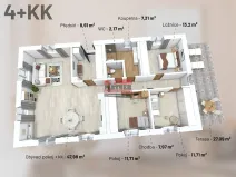 Pronájem rodinného domu, Podolí I, 111 m2