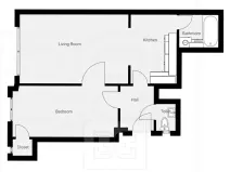 Pronájem bytu 2+kk, Praha - Vršovice, Rybalkova, 47 m2