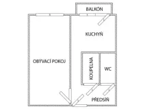 Prodej bytu 1+1, Ostrava, Gen. Hrušky, 42 m2