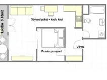 Pronájem bytu 2+kk, Praha - Michle, Pod Bohdalcem I, 50 m2
