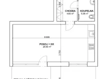 Pronájem bytu 1+kk, Hradec Králové, Meruňková, 42 m2