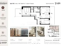 Prodej bytu 3+kk, Praha - Holešovice, Kostelní, 56 m2