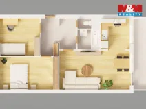 Prodej bytu 3+1, Praha, Jílovská, 63 m2