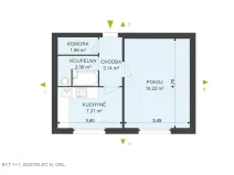 Pronájem bytu 1+1, Kostelec nad Orlicí, Proškova, 32 m2