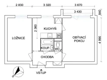 Prodej bytu 2+1, Havířov - Podlesí, Čelakovského, 50 m2