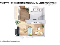 Prodej bytu 1+kk, Zábřeh, Leštinská, 33 m2