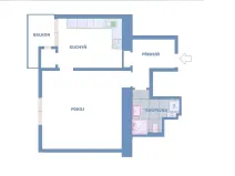 Pronájem bytu 1+1, Praha - Bubeneč, Verdunská, 45 m2