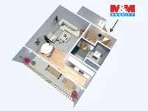 Prodej bytu 1+kk, Bílina, Alšova, 27 m2