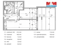Prodej bytu 2+kk, Praha - Hloubětín, Poděbradská, 71 m2