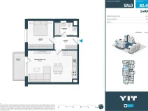 Pronájem bytu 2+kk, Praha - Hloubětín, Waltariho, 55 m2