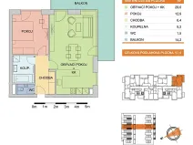 Pronájem bytu 2+kk, Olomouc, Edvarda Beneše, 57 m2
