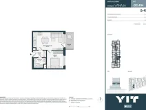 Prodej bytu 2+kk, Kladno, Unhošťská, 43 m2