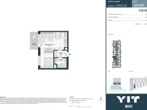 Prodej bytu 1+kk, Kladno, Unhošťská, 38 m2