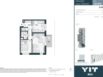 Prodej bytu 3+kk, Kladno, Unhošťská, 60 m2