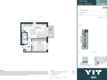 Prodej bytu 2+kk, Kladno, Unhošťská, 50 m2