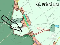 Prodej pole, Krásná Lípa, 11439 m2