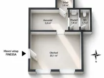 Pronájem obchodního prostoru, Litoměřice, Mírové náměstí, 42 m2