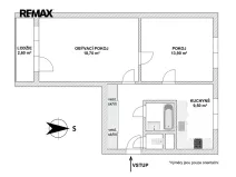 Pronájem bytu 2+1, Praha - Veleslavín, Na okraji, 54 m2