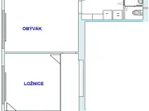 Pronájem bytu 2+1, Kladno, 59 m2