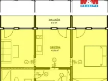 Prodej bytu 2+1, Doksy - Staré Splavy, Pod Borným, 44 m2