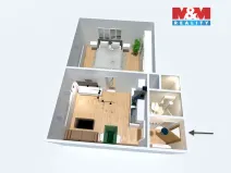Prodej bytu 1+1, Karlovy Vary, Chomutovská, 35 m2