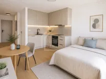 Pronájem bytu 1+kk, Praha - Strašnice, Pod Třebešínem, 38 m2