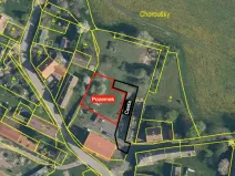 Prodej pozemku, Chorušice, 850 m2