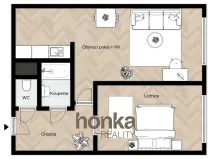 Prodej bytu 2+kk, Praha - Chodov, Jarníkova, 46 m2
