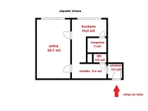 Prodej bytu 1+1, Tábor, Moskevská, 44 m2