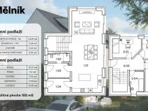 Prodej rodinného domu, Mělník, Mlýnská, 102 m2