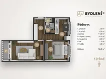 Prodej bytu 2+1, Litvínov, Podkrušnohorská, 56 m2