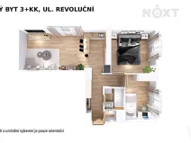 Pronájem bytu 3+kk, Šumperk, Revoluční, 55 m2