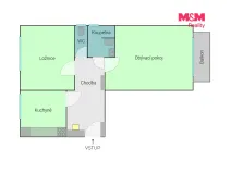 Prodej bytu 2+1, Koryčany, Zámecká, 64 m2