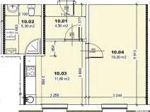 Pronájem bytu 2+kk, Mšené-lázně, Mládežnická, 40 m2