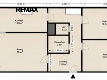 Prodej bytu 3+1, Praha - Stodůlky, Borovanského, 73 m2