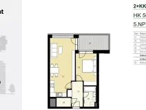 Prodej bytu 2+kk, Praha - Kamýk, Smotlachova, 57 m2