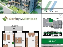 Prodej bytu 3+kk, Milovice, 86 m2