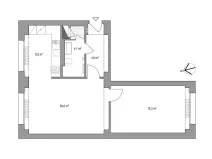 Pronájem bytu 2+1, Kralupy nad Vltavou - Lobeček, Masarykova, 52 m2