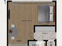 Prodej bytu 1+kk, Praha - Vršovice, Tádžická, 33 m2