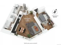 Prodej bytu 2+kk, Praha - Strašnice, Černokostelecká, 70 m2