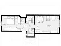 Pronájem bytu 2+1, Praha - Žižkov, Pospíšilova, 52 m2