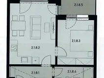 Prodej bytu 2+kk, Praha - Hlubočepy, Divíškové, 47 m2