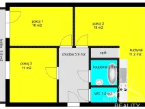 Prodej bytu 3+1, Kutná Hora, Masarykova, 68 m2