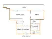 Pronájem bytu 2+kk, Brno, U Červeného mlýna, 53 m2