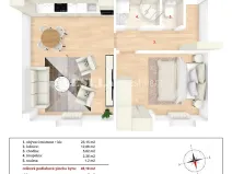 Prodej bytu 2+kk, Benešov, Rubešova, 45 m2