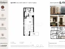 Pronájem bytu 1+kk, Praha - Holešovice, Vinařská, 19 m2
