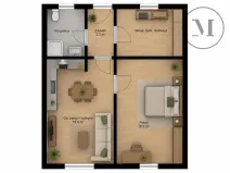 Prodej apartmánu, Třeboň, 54 m2
