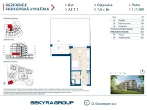 Prodej bytu 1+kk, Praha - Jinonice, Radlická, 29 m2