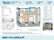 Prodej bytu 3+kk, Praha - Smíchov, Šiklové, 76 m2